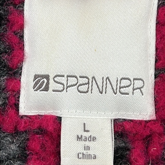 Spanner ¾ Length Boiled Wool Pink/Gray Lagenlook Coat - Picture 3 of 8